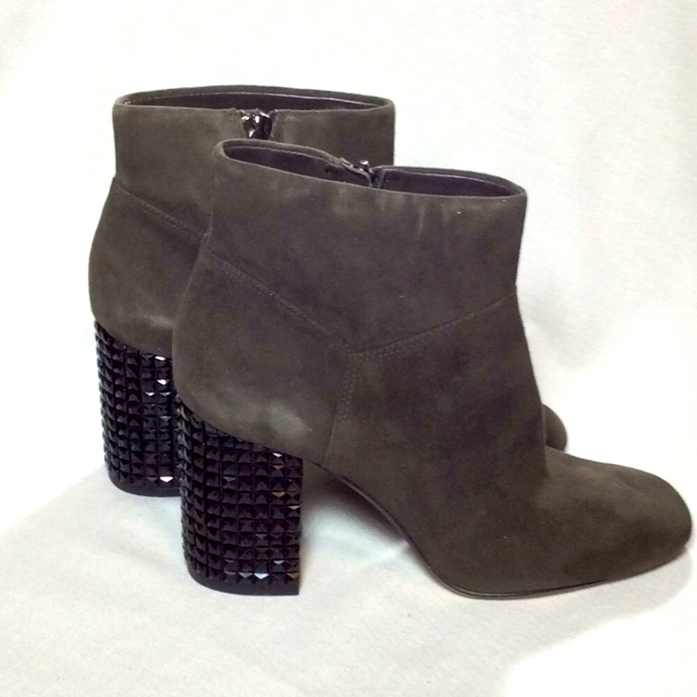 Michael Kors Charcoal Suede Ankle Boots